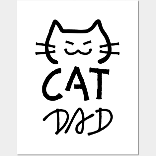 Cat Dad Meow Daddy Posters and Art